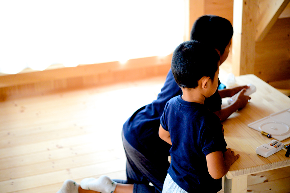 子供達の笑い声が「やさしく響く」木の空間。写真８